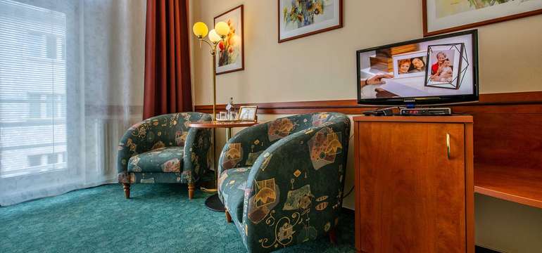 Všetky dvojposteľové izby hotela ARCUS garden majú osobitný štýl