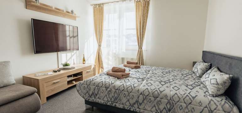 Súkromie apartmánu priamo v centre Bešeňovej