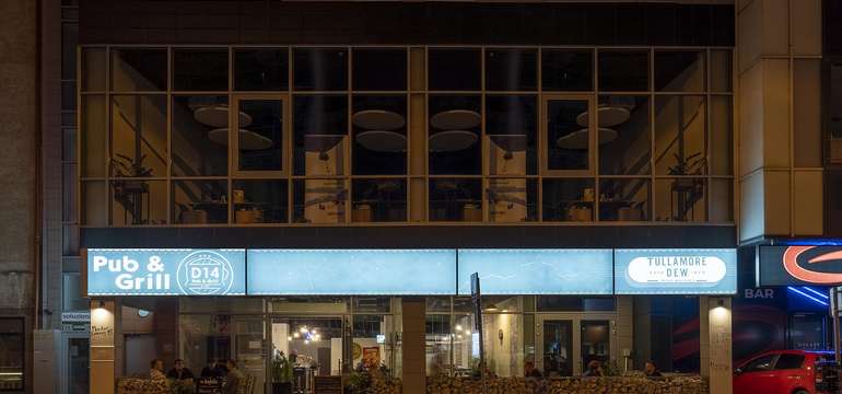 Reštaurácia D14 Pub & Grill na Dunajskej ulici (oproti Tesco MY)