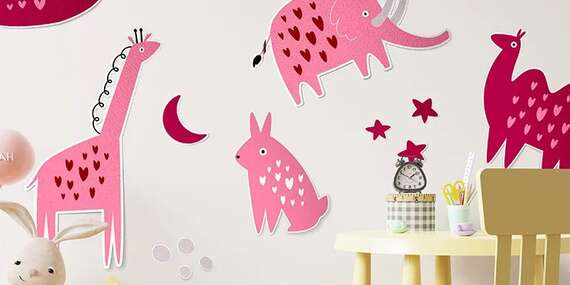 Rozžiarte detskú izbu jedinečnými ekologickými nálepkami - možnosť doplniť meno dieťaťa/Slovensko