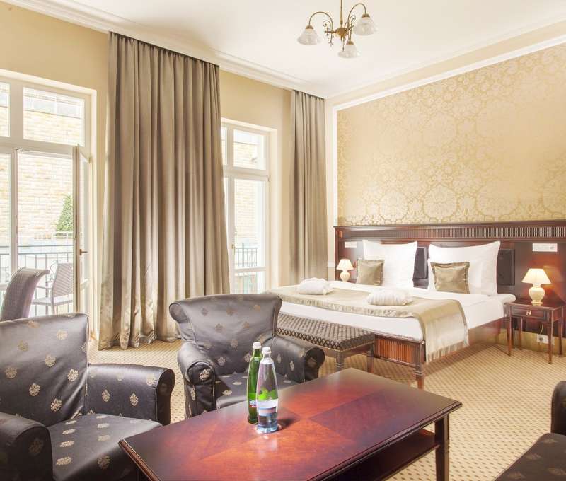 Izby hotela Olympic Palace***** sú dizajnované v rovnakom štýle - izba Deluxe