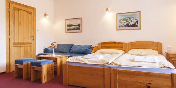 Tatranský Penzión Snežienka s raňajkami - len 400 m od lanovky na Skalnaté pleso/Vysoké Tatry - Tatranská Lomnica