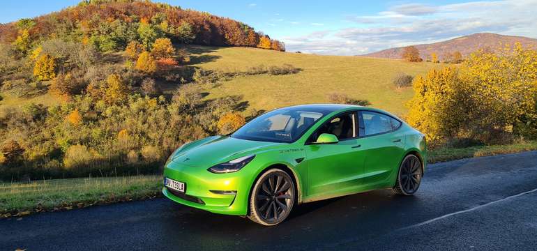 Jazda na Tesla Model 3 Performance