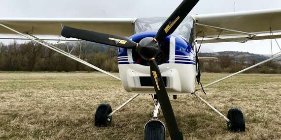 Zážitkový let na Liptove dvojmiestnym lietadlom Eurofox s možnosťou pilotovania/Letisko Ružomberok