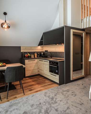 Mezonetový apartmán s kuchyňou