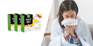 Balíček pre vašu imunitu počas obdobia chrípky a prechladnutia - vitamín D + vitamín C zdarma