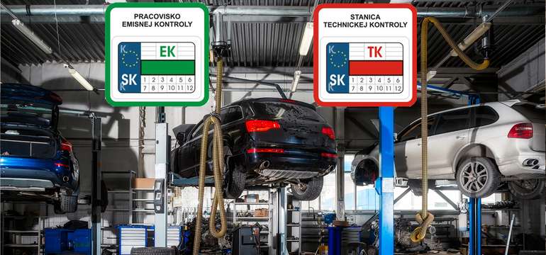 Technická a emisná kontrola osobného, nákladného vozidla alebo motocykla