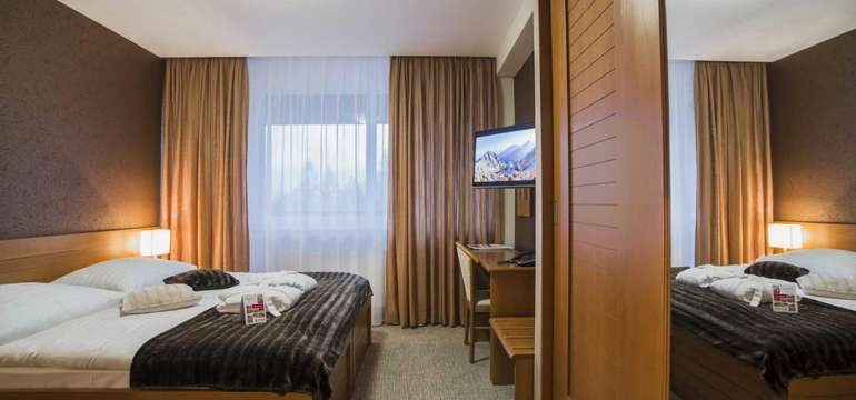  Zmodernizované izby s pohodlnými prístelkami v Kontakt Wellness Hoteli ****