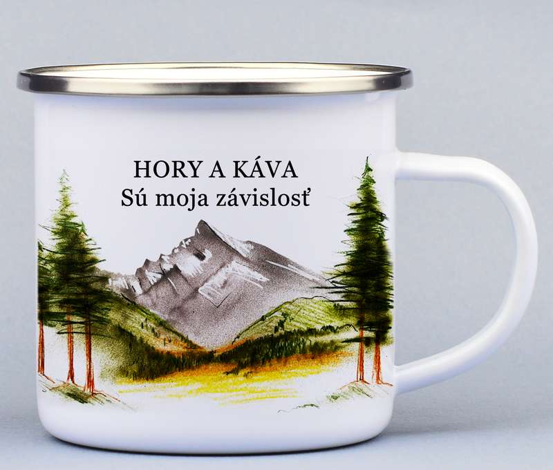 Turistický smaltovaný hrnček