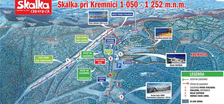  Lyžiarske stredisko Skalka arena, mala strediska