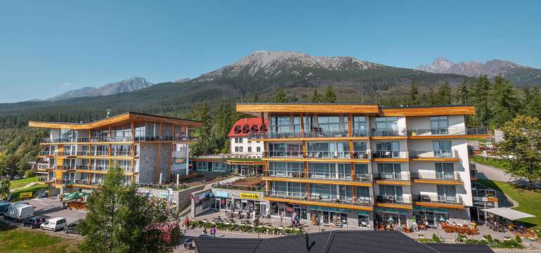 Hrebienok Resort nájdete priamo v centre Starého Smokovca