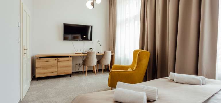 Útulné ubytování v pokoji typu „exclusive“ v Boutique Hotelu SIGLISBERG ****