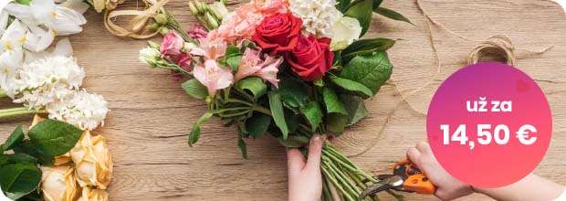 Kytica kvetov na donasku