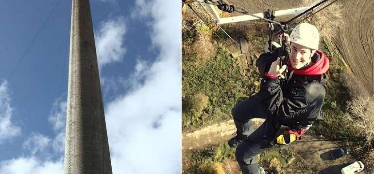 Skoč si z najvyššieho objektu na skákanie na Slovensku - sólo alebo tandem zoskok zo 110 m komína Ac