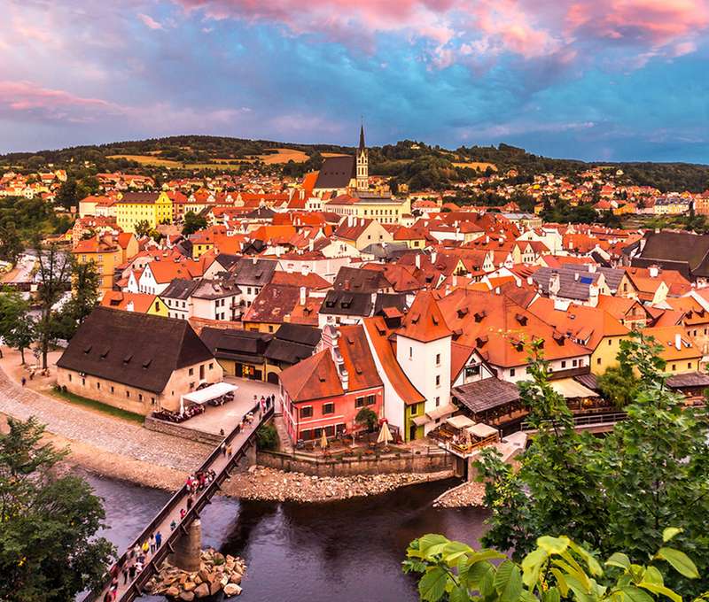 Kousek je i oblíbený Český Krumlov