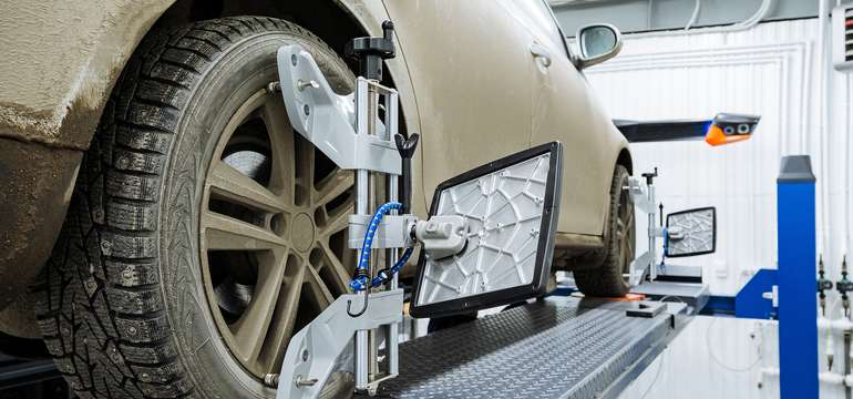 Geometria kolies s diagnostikou a nastavením obidvoch náprav v autoservise BT