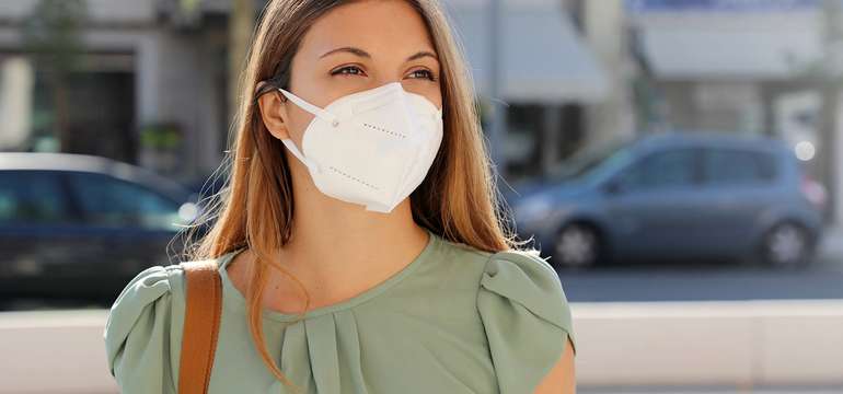 Respirátor FFP2/KN95 bez výdychového ventilu