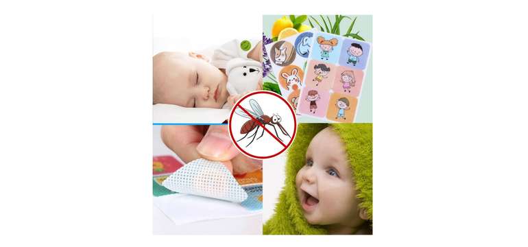 Prírodný repelent proti komárom vonku – 72 náplastí