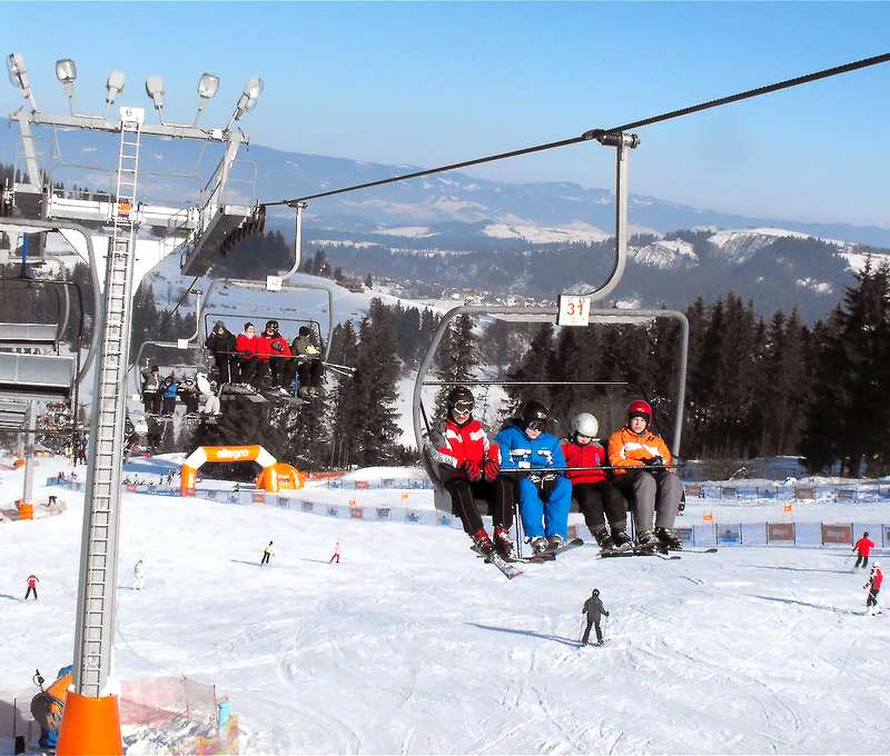 Obľúbené lyžiarske stredisko Rusin-Ski v Poľsku