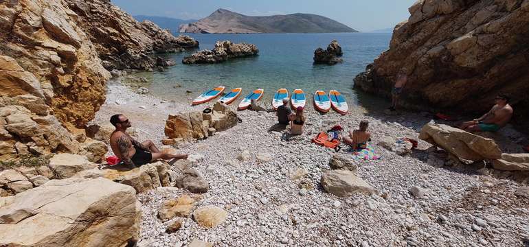 Dobrodružstvo na paddleboarde v slnečnom Chorvátsku