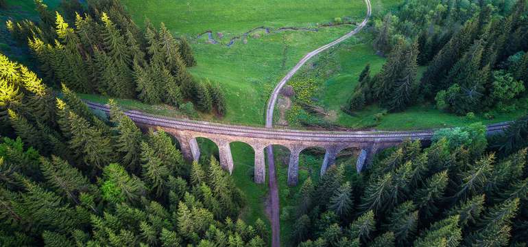Telgártsky viadukt je od chaty Čučoriedka len 19 min. pešo alebo 3 min. autom