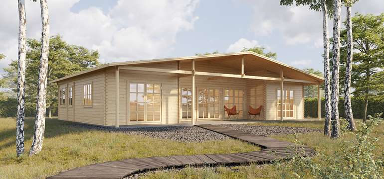 Zrubová chata Riviera (6 izieb / 119 m2)