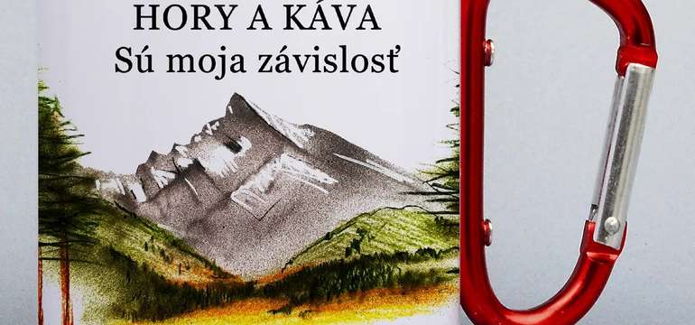 Turistický nerezový termohrnček - biely (300 ml)