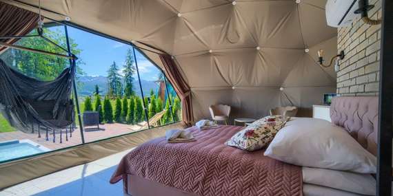 Romantický glamping s vlastní venkovní vířivkou jen kousek od Zakopaného/Polsko - Vysoké Tatry - Poronin
