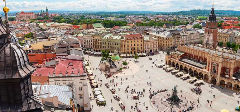 Historické centrum Krakova je za 10 min. ľahko dostupné s MHD