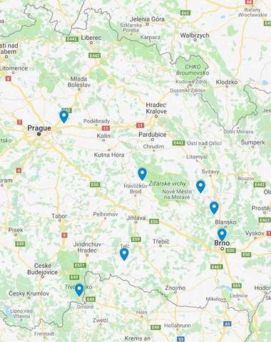 Na výběr je ze 14 poboček, takže si snadno najete tu pravou pro vás