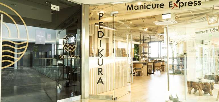 Priestory salónu Manicure Express v obchodnom centre EUROVEA v Bratislave