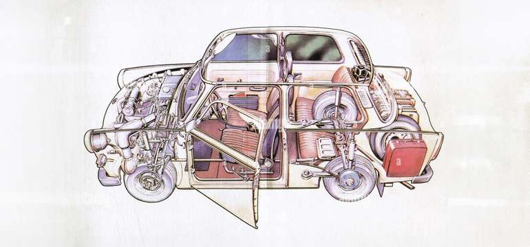 Preskúmajte Trabant do detailu