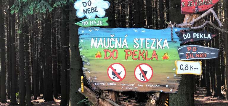 Během procházky naučnou stezkou zažijí děti velká dobrodružství.