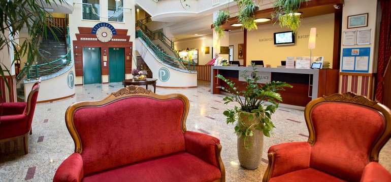 Štvorhviezdičkový family friendly hotel Palace**** na pešej zóne Hévízu