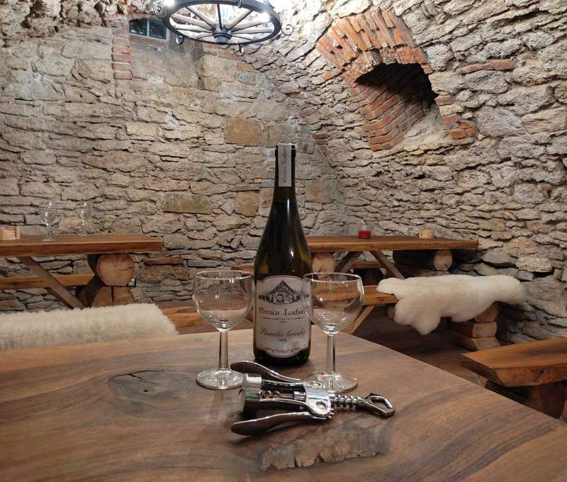Možnost ochutnávky lahodného vína ve vinném sklípku