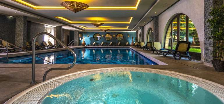 Wellness v maďarskom Airport Hoteli Stáció**** sa rozkladá na ploche 1000 m²