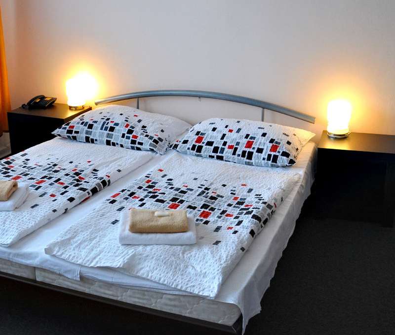Příjemně zařízené pokoje hotelu Milotel