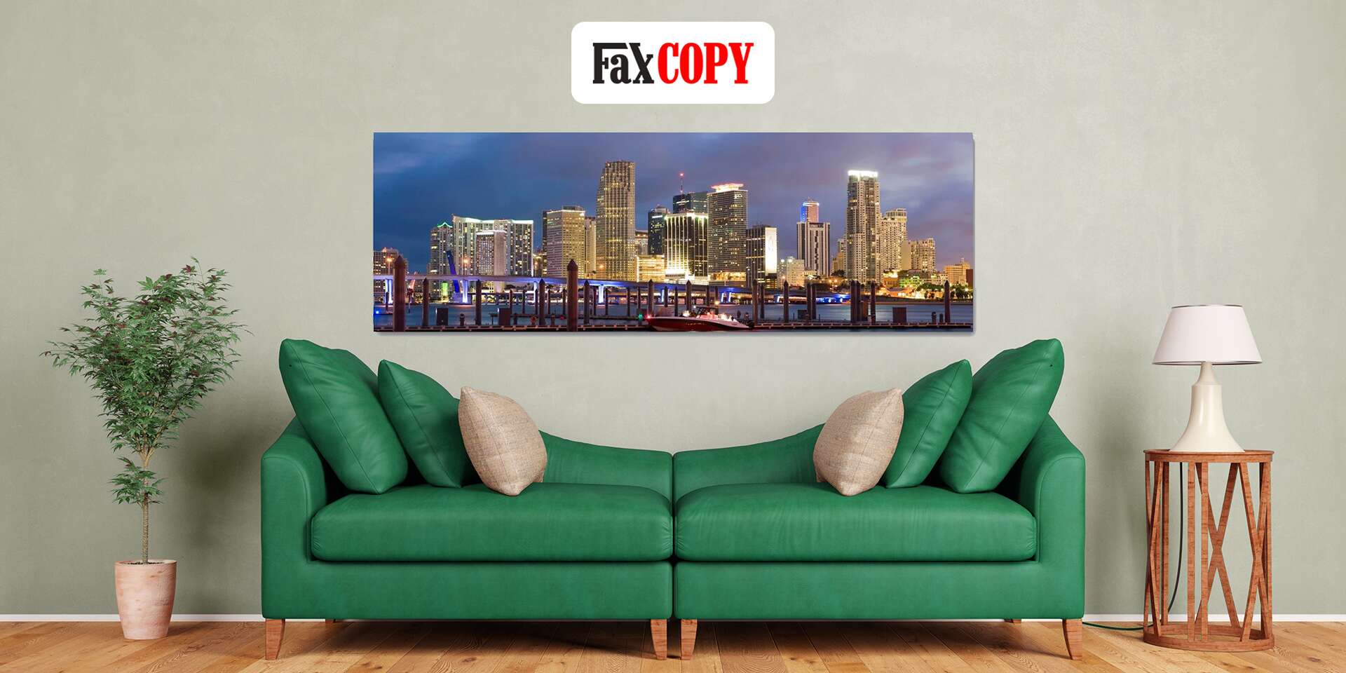 Panoramatický obraz na plátne z vlastnej fotografie so skrytým rámom s osobným odberom ZADARMO až v 40 predajniach FaxCOPY