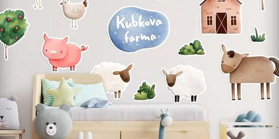 Rozžiarte detskú izbu jedinečnými ekologickými nálepkami - možnosť doplniť meno dieťaťa/Slovensko