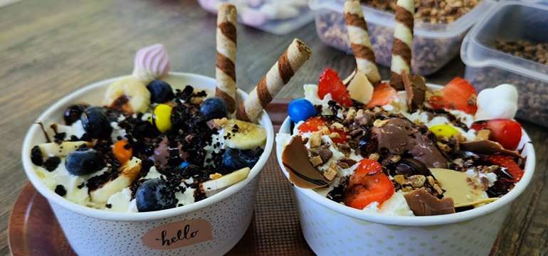 Nadýchané Bubble Waffle s prílohami podľa výberu od Mija sladké pokušenie