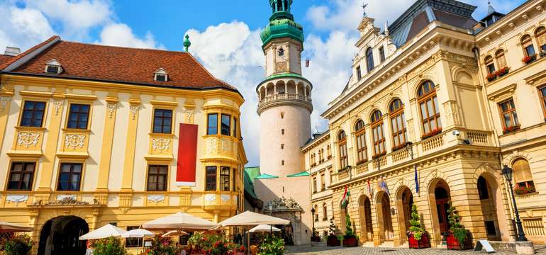 Historické centrum Sopronu s Ohňovou vežou