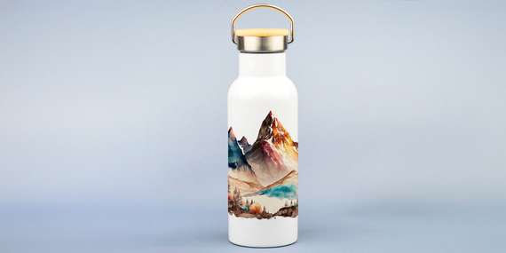 Slovenské dizajnové turistické termo fľaše a plechovky s krásnymi motívmi/Slovensko