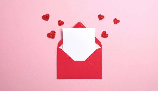 love letter valentínska pohľadnica 