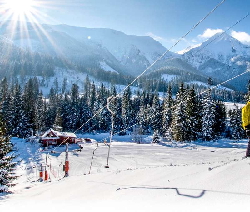 Ski Monkova dolina ponúka zjazdovky v celkovej dĺžke 550 m