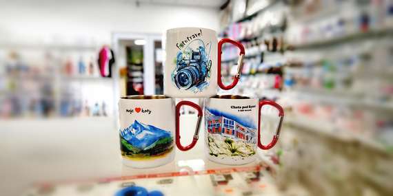 Slovenské turistické nerezové a smaltované termohrnčeky s krásnymi motívmi/Slovensko