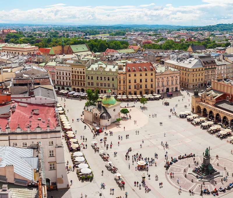 Historické centrum Krakova je za 10 min. snadno dostupné s MHD