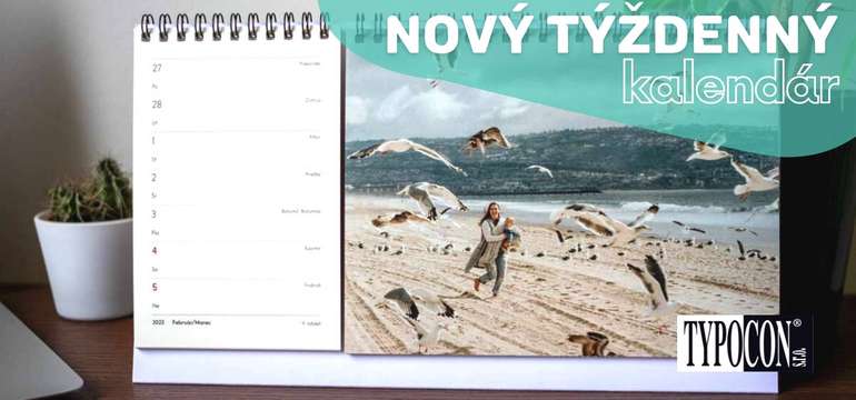Stolové a nástenné fotokalendáre s vlastnými fotkami od Typocon