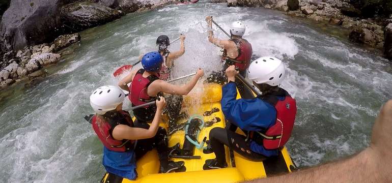 Rafting na rieke Salza v Rakúsku 