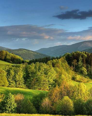 Malebná krajina Beskyd