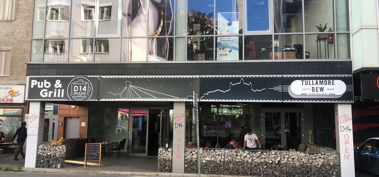 Reštaurácia D14 Pub & Grill na Dunajskej ulici (oproti Tesco MY)